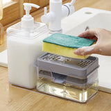 Seifenspender mit Schwammhalter