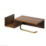 Toilettenpapierhalter Holz Vintage