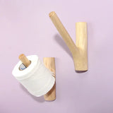 Toilettenpapierhalter aus Holz