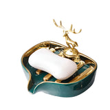 Seifenschale Keramik mit Ablauf