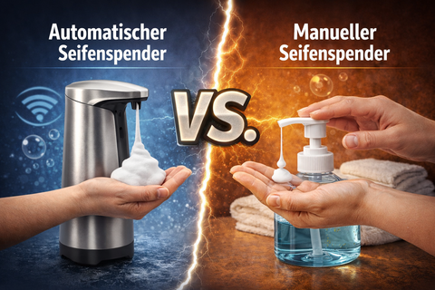 Automatischer Seifenspender vs. Manueller Seifenspender