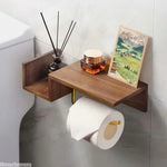 Toilettenpapierhalter Holz Vintage