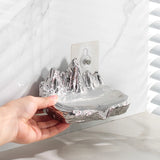 Luxury Yamagata Soap Box Wall-hung Punch-free Creative Storage Drain Rack Water-free Soap Dish Ceramic Bathroom Decoration