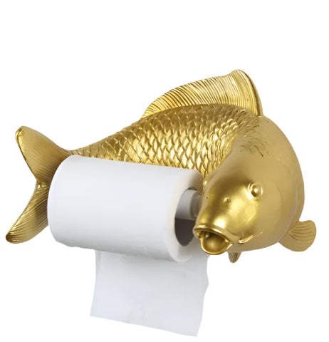 Toilettenpapierhalter Goldener Fisch