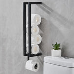 Toilettenpapierhalter Schwarz Matt