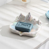 Luxury Yamagata Soap Box Wall-hung Punch-free Creative Storage Drain Rack Water-free Soap Dish Ceramic Bathroom Decoration