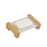 Seifenschale Holz und Stahl
