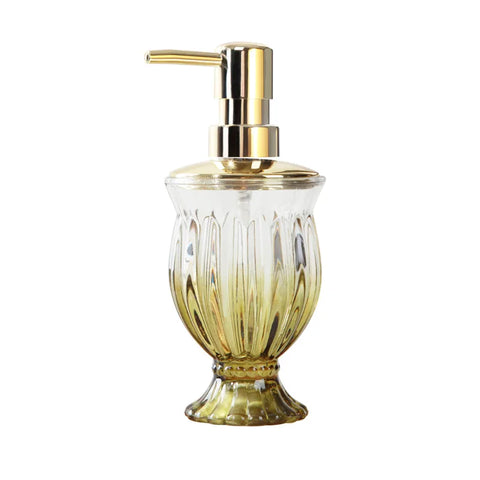 Seifenspender Glas Gold